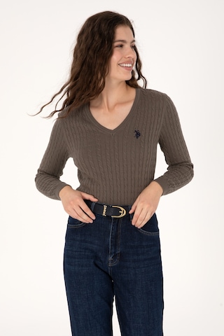 U.s. Polo Assn. Kadın Vizon Kazak /triko 50313625-vr052 Vizon