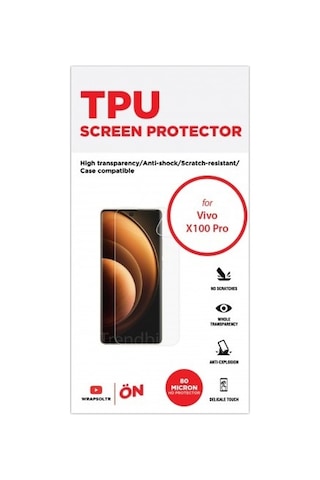 Vivo X100 Pro Ekran Koruyucu Tpu Film