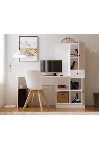 Rabi Mobilya İzel Country Çalışma Masası Beyaz