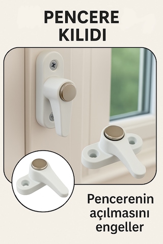 Çocuk Emniyet Kilidi Pvc Pencere Ve Kapılar İçin Kolay Montajlı M