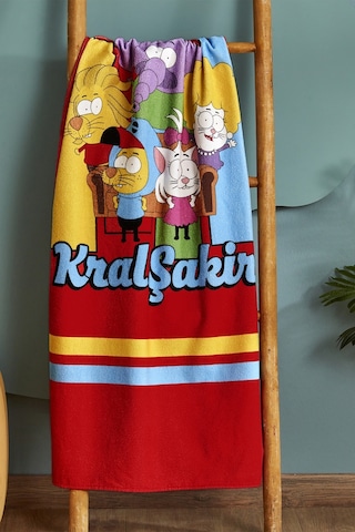 Karaca Home X Kral Şakir Sıkı Dostlar Plaj Havlusu 75 x 150 CM