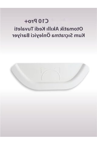 Kum Sıçratma Önleyici Aparat, Akıllı Kedi Tuvaleti İçin Açık Bej