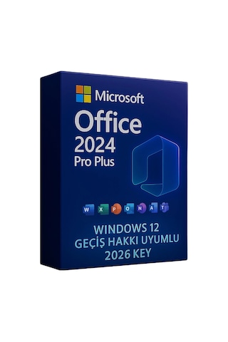 Windows 11 Pro + Office 2026/2024 Pro Plus Key Windows 12 Geçiş Hakkı Uyumlu  Lisans İle G