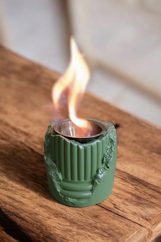 Şık Ve Dekoratif Ateş Çukuru Yeşil