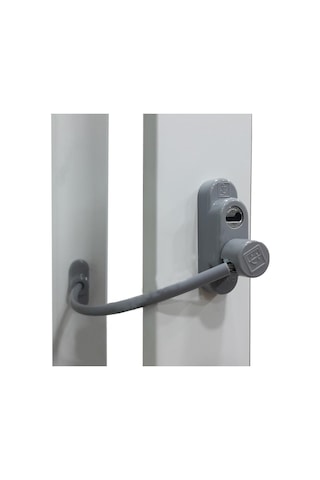 Penkid Kablolu Pvc Kapı Pencere Çocuk Emniyet Kilidi Gri 5 Li Set