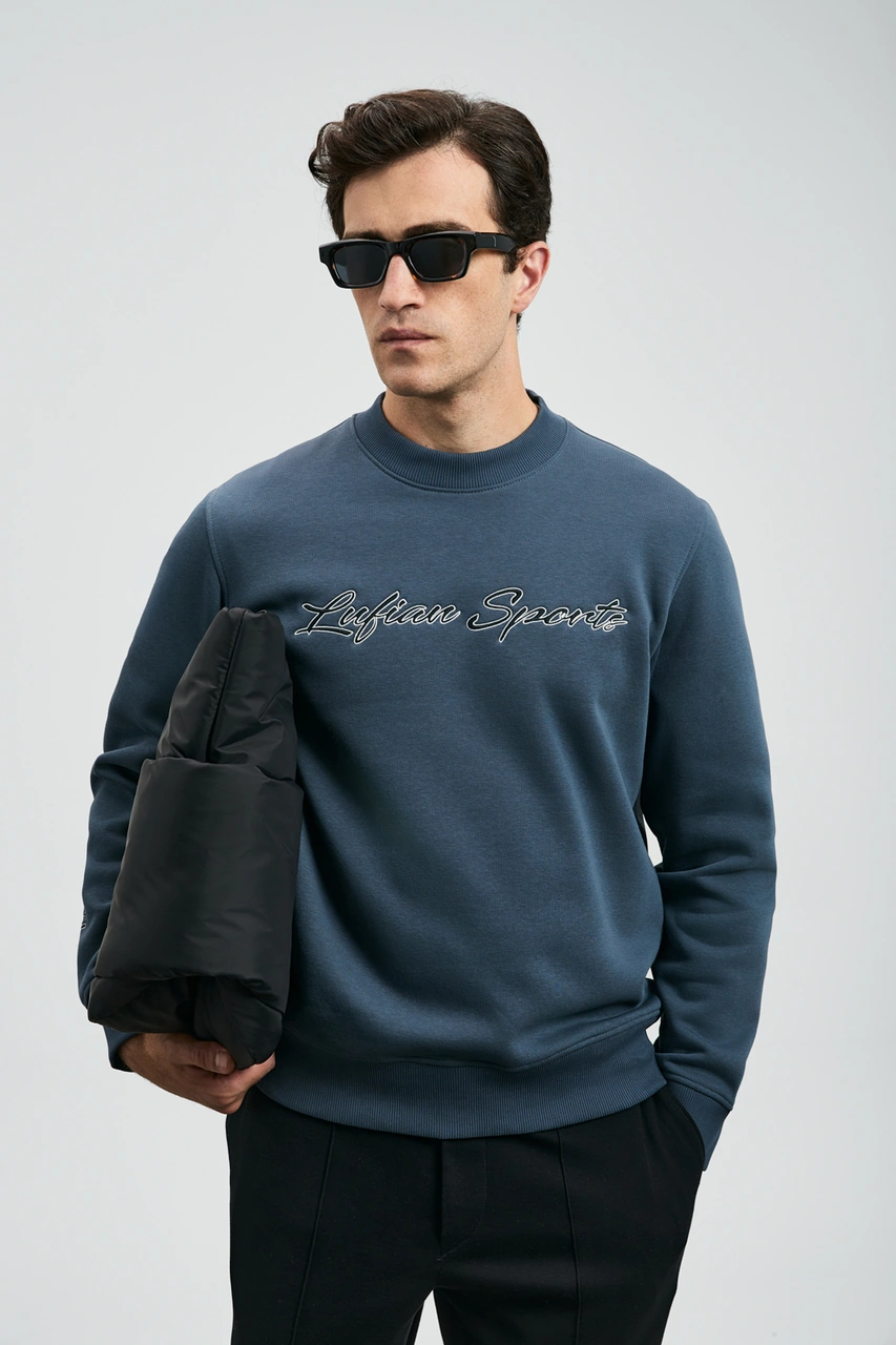 Lufian Loved Erkek Sweatshirt Antrasit Antrasit 112030170100110 Antrasit