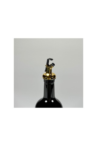 Olive Home Amber Yağdanlık Cam Şişe 500ml Zeytinyağı Sıvıyağ Şişesi Yağlık Siyah