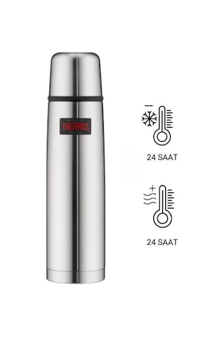Thermos Fbb Light&compact Staınless Steel 185323 Steel Sbk 1l - 5010576873538 - Sıcak:24 Saat Soğuk:24 Saat K M Çelik