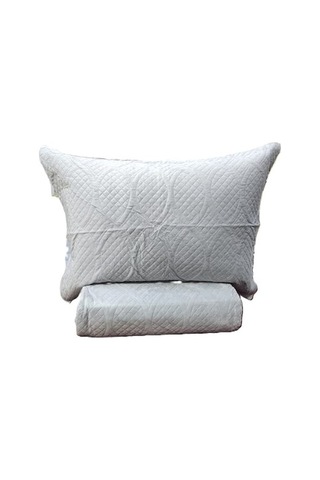 Taytüyü Nubuk Yatak Örtüsü Çift Kişilik Toskana A.gri Gri