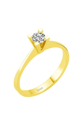 Sirius E Renk 0,23 Karat Pırlanta Tektaş Yüzük 0823R0167
