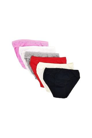 Tutku 12 'li Pınar Bayan Bikini Külot Kombin Çok Renkli