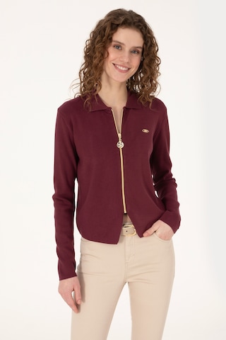 U.S. Polo Assn. U.s. Polo Assn. Kadın Plum Hırka Triko 50317375-vr177 New Plum