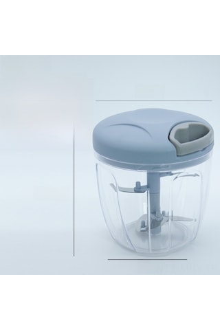 Monyee Evde Bebek Yemeği, Sarımsak, Meyve Puree Hazırlamak İçin El İle Çekmeli Multifonksiyon Kesiici Ve Blender Pus Mavisi 900ml Diğer