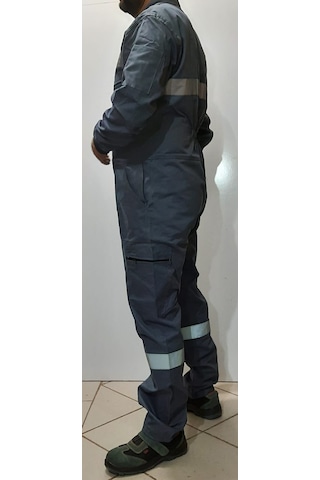 Gri Fosforlu Iş Tulumu