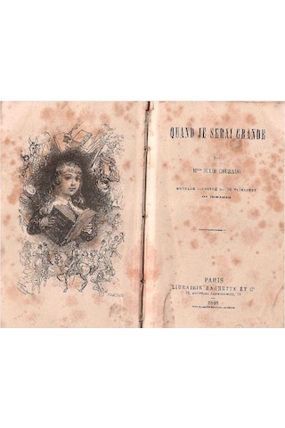 Quand Je Serai Grande - Gouraud Julie Sert Kapaklı Ve Ciltli 1.baskı Küçük Boy Quvrage Illustre De 36 Vignettes Bibliothèque Rose Illustree