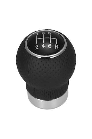 Yaozixa Plastik Manuel Vites Topu 6 Vites Destekli Ergonomik Tasarım Siyah Otomobil Vites Kolu Değiştirme Parçası Siyah