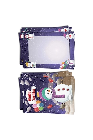 Gen-of Kardan Adam Temalı 27x36 Karton Anaokulu Dikey Karne Kabı 1 Adet