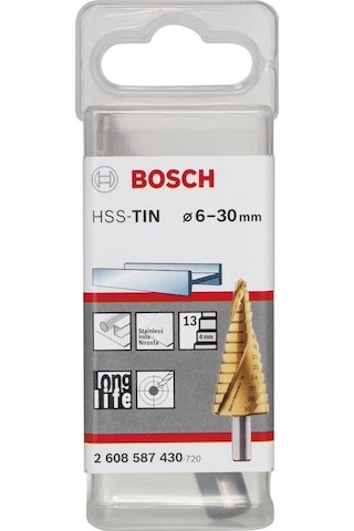 Bosch HSS-TiN 6-30 mm 13 Kademeli Matkap Ucu - 2608587430
