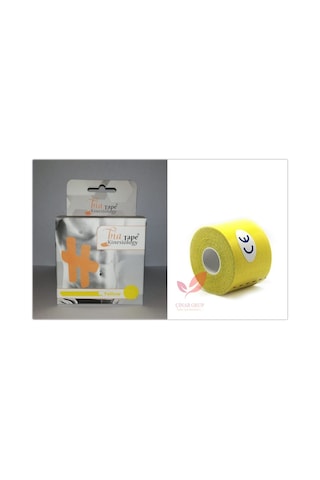 Bia Tape Bandı Sarı Renk 5Cm X 5M Kinesio Biatape Bantı