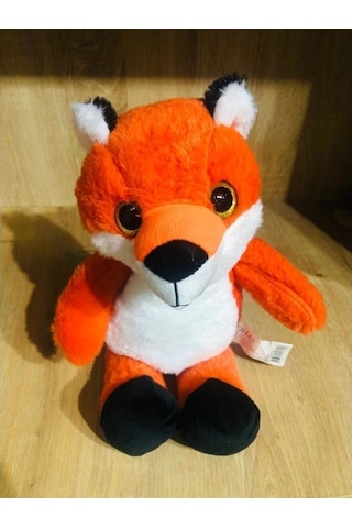 Sevimli Tilki Peluş 25 Cm Yumuşak Oyuncak Peluş Tilki Turuncu
