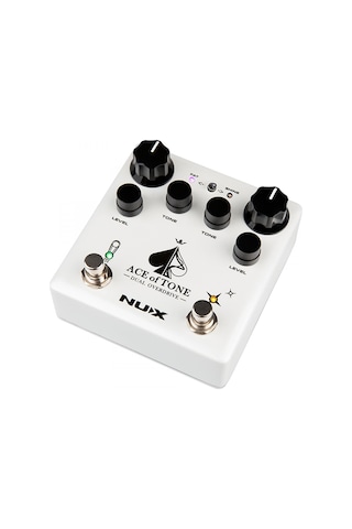 Nux Ndo-5 Ace Of Tone Üst Segment - Dual Overdrive Çift Kanallı Morning Star & Tubeman , Buffer/true Bypass Seçeneği, Seri/paralel Bağlantı Switchi Ölçüler: 105 X 115 X 58 Mm