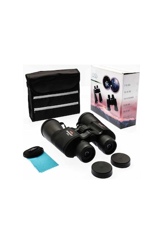 Breaker 20x50 Wd4 Çift Göz Ayarlı Profesyonel Dürbün - 1000m/56m Siyah