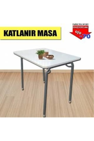 Depolife Depolife Bahçe Balkon Mutfak Masası Katlanır Piknik 60X80 Cm.