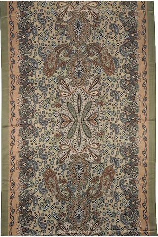 Enba Etnik Desenli Soft Pamuklu Şal 75x190 Cm Kahve