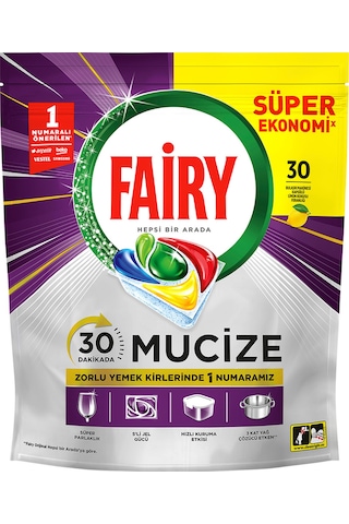 Mucize Bulaşık Makinesi Deterjanı Kapsülü/tableti 30 Yıkama