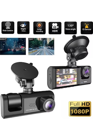 3 Kanal Araba Dvr Hd 1080p 3 Lensli Araç İçi Kameraüç Yönlü Kamera Dvr Araç Kamera