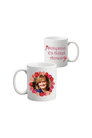 Dünyanın En Güzel Annesi Fotoğraflı Kupa Bardak