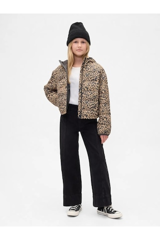Gap V-frch Lw Logo Puffer Mont Çok Renkli