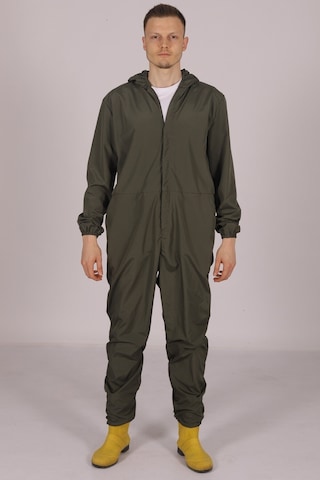 İşçi Tulumu  Yağmurluk Çiftçi Bahçıvan Kuaför Laboratuvar Sıvı Geçirmez Terletmez Kumaş Yeşil