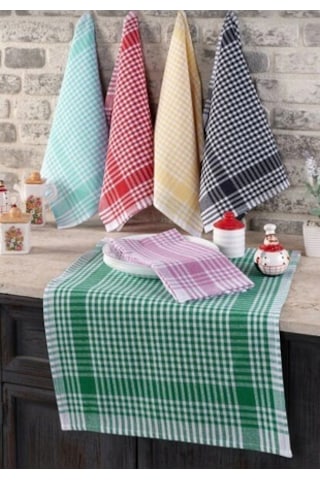 6 Adet Pötikareli Mutfak Kurulama Bezi 50x70 Cm