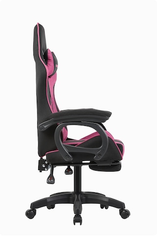 Fashcolle Dynamic Air Kumaş Pembe-siyah Masajlı Oyuncu Koltuğu