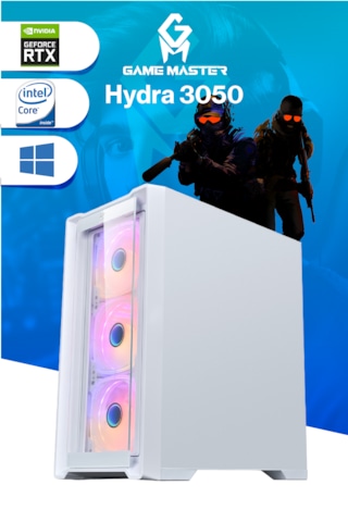 Game Master Hydra 3050-16 i3-12100F 16 GB 512 GB M.2 SSD Free Dos Masaüstü Oyuncu Bilgisayarı
