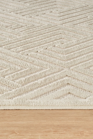 Kaşmir Halı 7/24 İskandinav Olav Beyaz 160x230 CM Salon Mutfak Halısı Yolluk Kilim