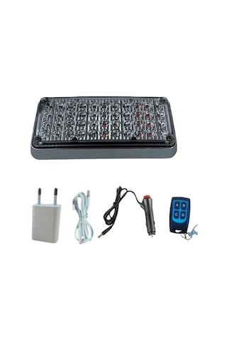 Tepe Çakar Lamba 44led Kırmızı-mavi Kumandalı / Lapa119