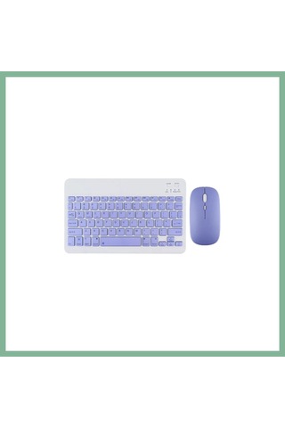 Bşkvirgo Kyb71 Kablosuz Türkçe Q Klavye Mouse Set - Lila Bsk2026 Diğer