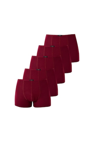 Arma Yıldız Erkek Bambu Boxer Bordo İnce Bel Lastikli 5'li Paket-bordo