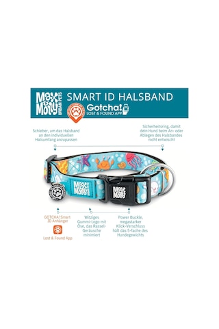 Max & Molly Urban Pets Original Serisi Akıllı Künyeli Köpek Boyun Tasması S, Aloha
