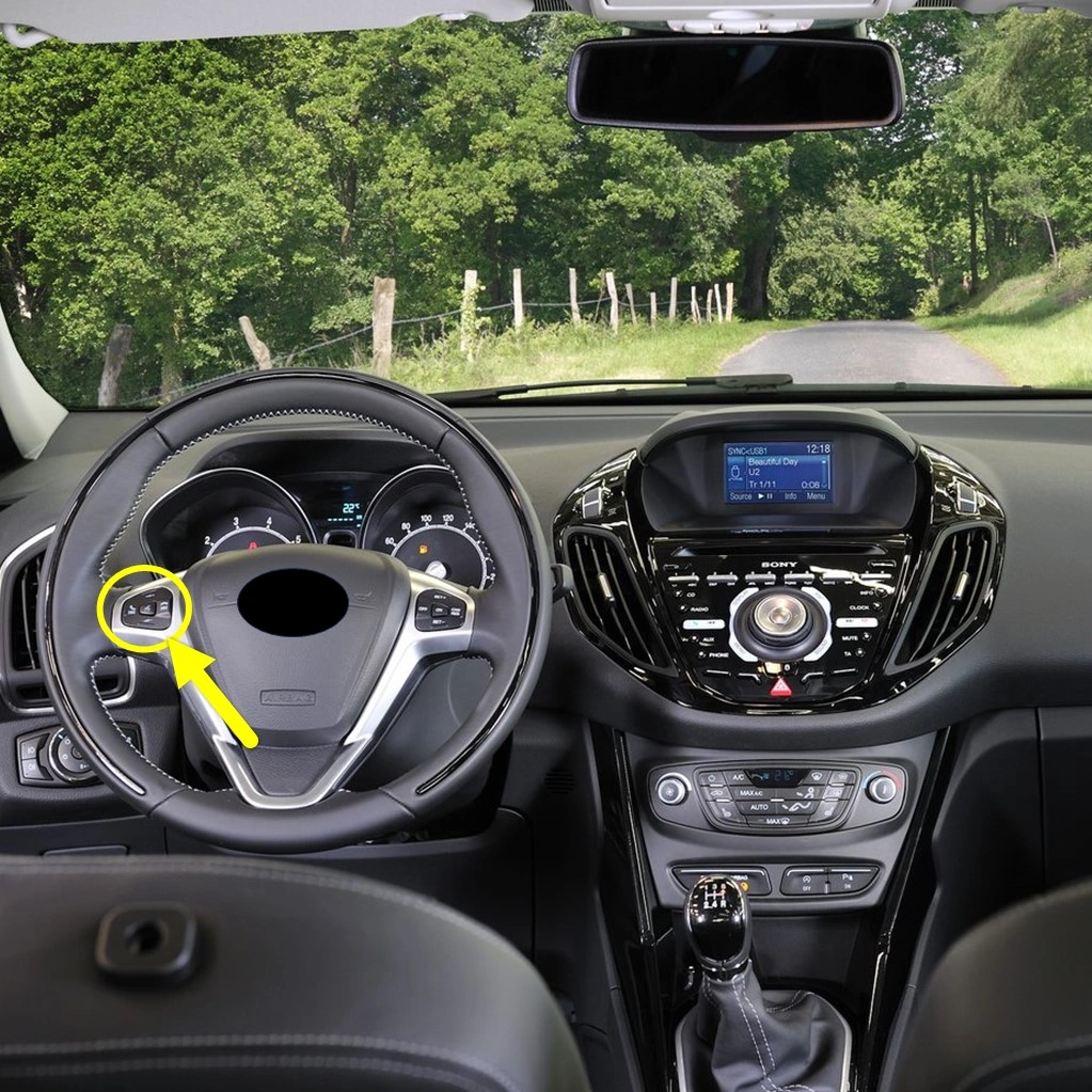Ford B-max 2012-2017 Direksiyon Sol Ses Tuşları Av1t14k147aa Siyah