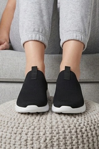 In Step Urban-flex Esnek Tabanlı Ultra Hafif Ortopedik Medikal Hulluks Topukdikeni Kadın Siyah Yürüyüş Terli