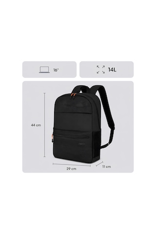 Mack Mcc-1623 16 Pax Motion Notebook Sırt Çantası Siyah