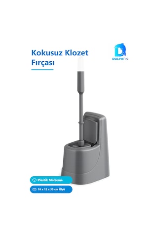 Kokusuz Klozet Fırçası Plastik Çok Renkli 16x12x35 Cm