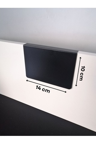 10 Adet Silinebilir Karatahta Siyah Etiket 14 x 10 CM Ahşap Raflara