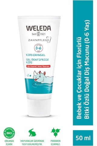 Weleda Çocuklar İçin Florürlü Bitki Özlü Doğal Diş Macunu 6-12 Yaş 50 ML