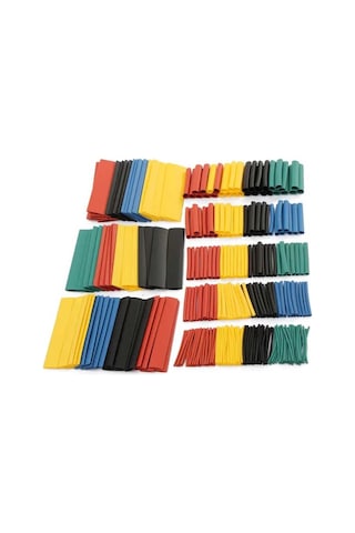 Renkli Isıyla Daralan Makaron Seti - 328 Adet