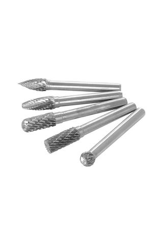 Kosona 5'li Tungsten Çelik Döner Freze Uçları - 6mm Sap, 8mm Baş Çapı - Acdfg Seti