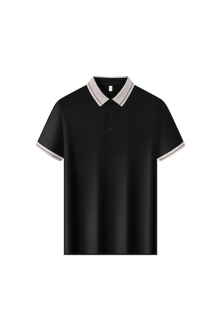 New Performance Premium Polo T-shirt %87 Naylon %13 Spandex Siyah